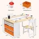 preview thumbnail 7 of 9, Kids Art Table Set Drawing Table with 2 Chairs