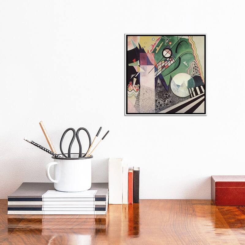 iCanvas "Green Composition" by Wassily Kandinsky Framed Canvas Print