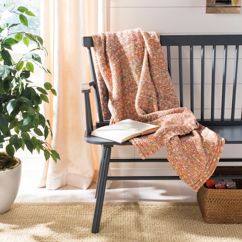 SAFAVIEH Darling Knit Multicolored 50 x 60-inch Throw Blanket