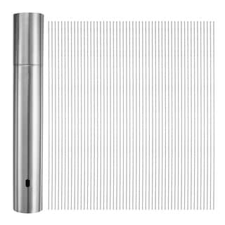 100 Spiedini In Metallo Per Kebob - Acciaio Inox 30cm - Riutilizzabili Per BBQ E Grigliate