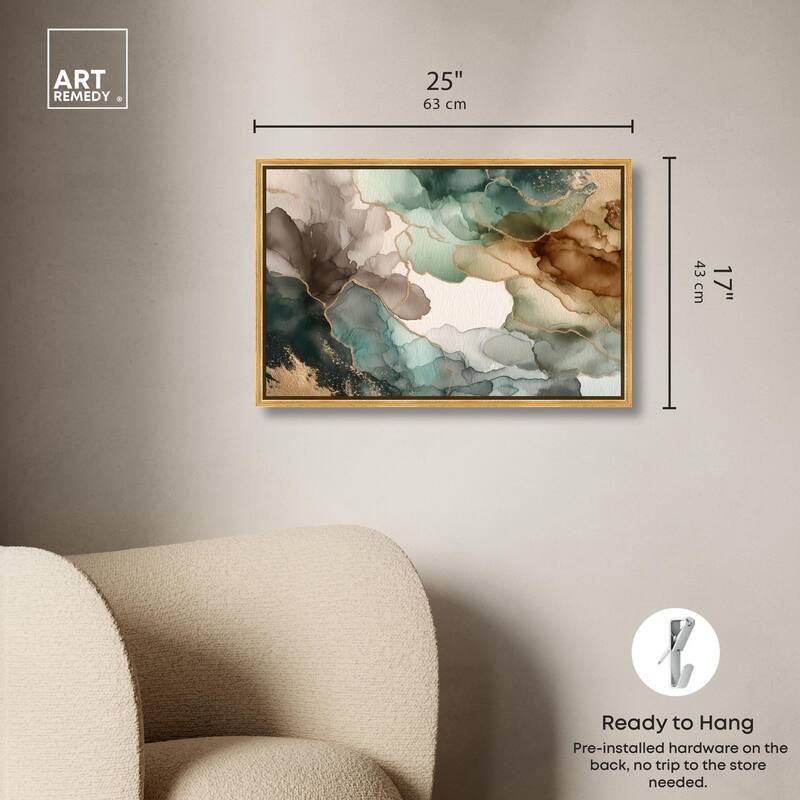 Golden Estuary II Canvas by Art Remedy