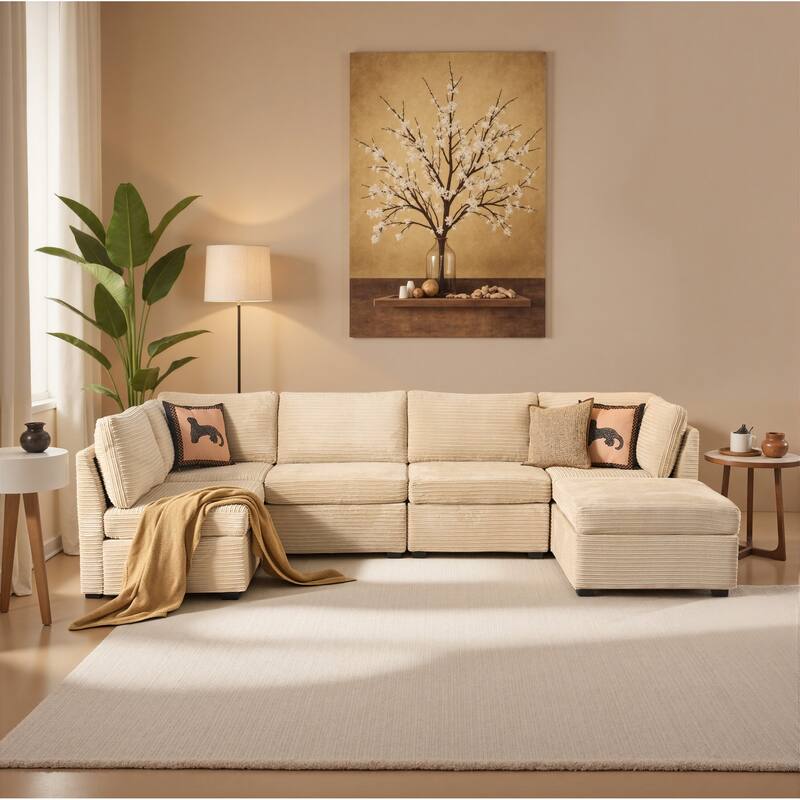 ​​OVIOS Modern Minimalist Fabric Sofa​