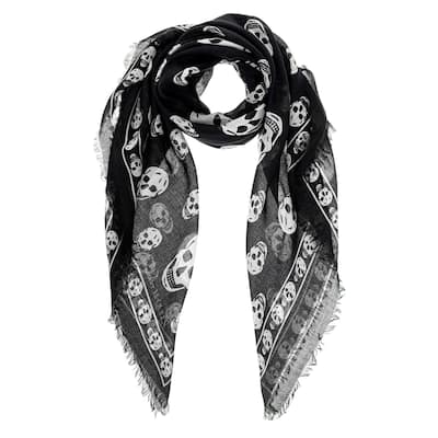 Alexander McQueen Men's Skull Print Scarf