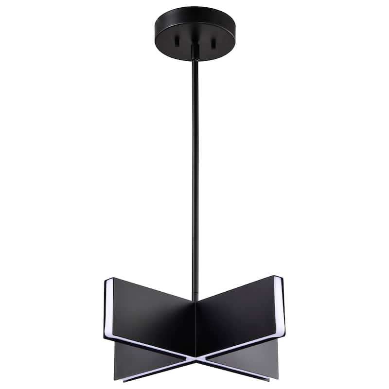Blaine 16 Inch LED Pendant Matte Black Acrylic Lens - Matte Black