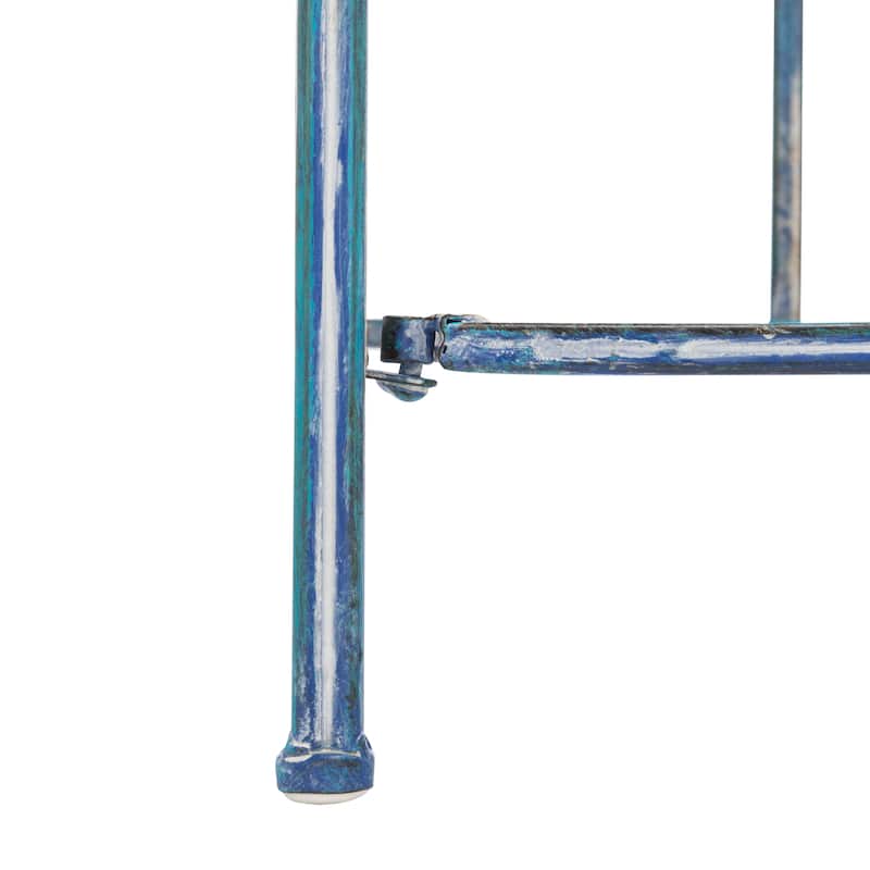 SAFAVIEH Bryn Victorian Wrought Iron 4-Tier Outdoor Bakers Rack - 25 In. W x 15 In. D x 63 In. H - 25"W x 15"D x 63"H