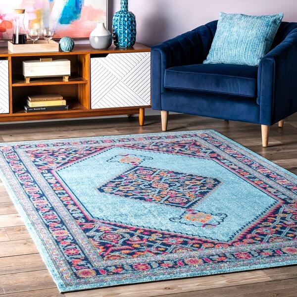 slide 2 of 49, Nuloom Boho Vintage Persian Border Area Rug