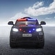 preview thumbnail 4 of 7, 12V Black Police Car Ride-On for Kids: Remote Control, Sirens, Flashing Lights & Music