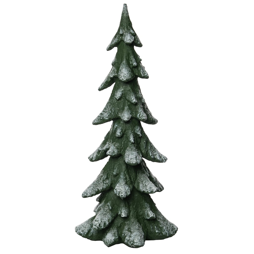 Transpac Resin 23.2 in. Green Christmas Artificial Tree Decor