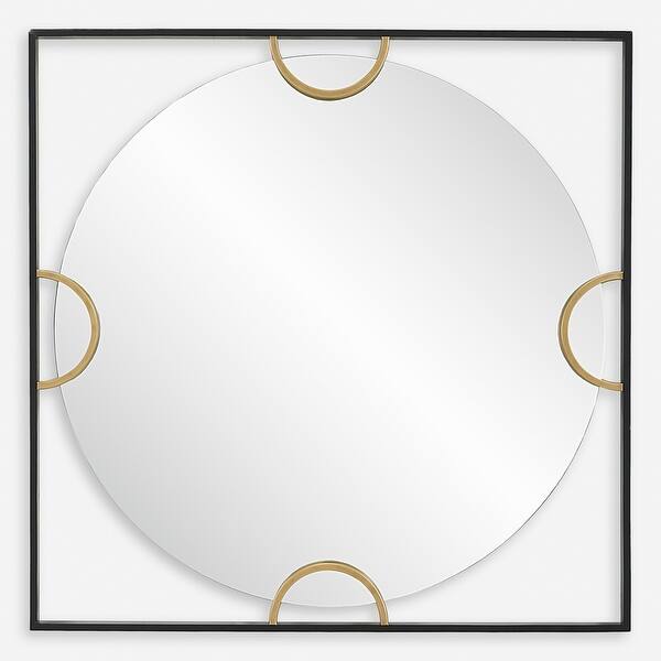 slide 2 of 7, Uttermost Hinson Square Mirror - 39"W x 39"H x 1.5"D