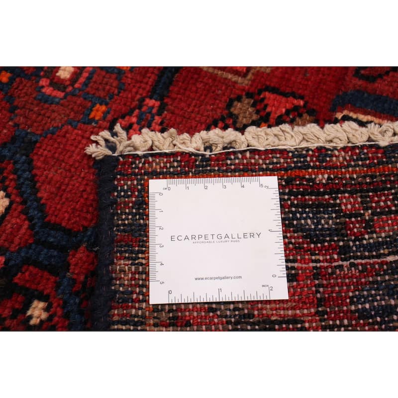 ECARPETGALLERY Hand-knotted Anadol Dark Red Wool Rug - 4'0 x 7'5