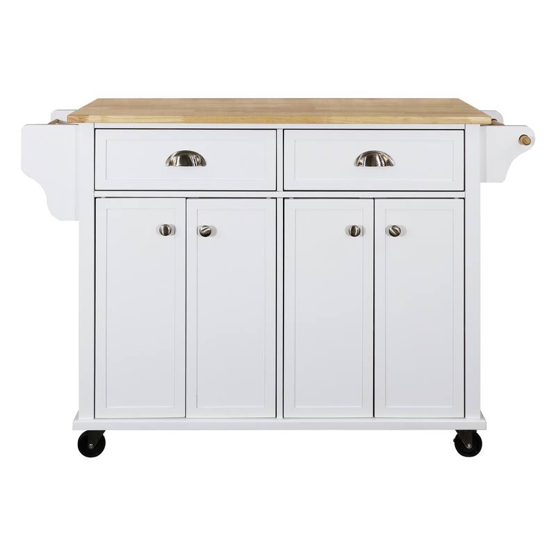 Cambridge Natural Wood Top Kitchen Island
