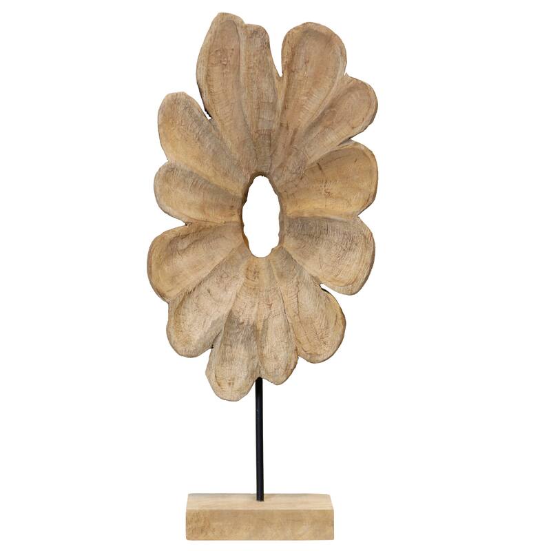 StyleCraft Wood Flower Décor - Natural