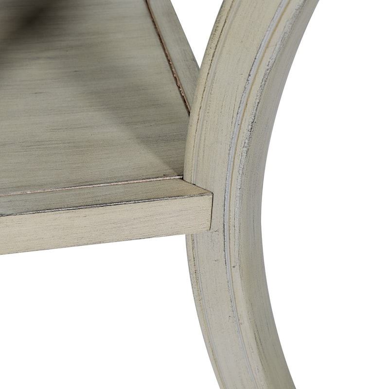 Copper Grove Korostyshiv Hand-painted Transitional Accent Table