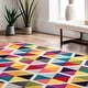 preview thumbnail 8 of 7, nuLOOM Multi-color Contemporary Triangle Mosaic Area Rug