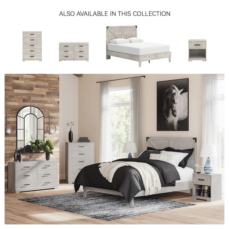 Signature Design by Ashley Shawburn White Platform Bed