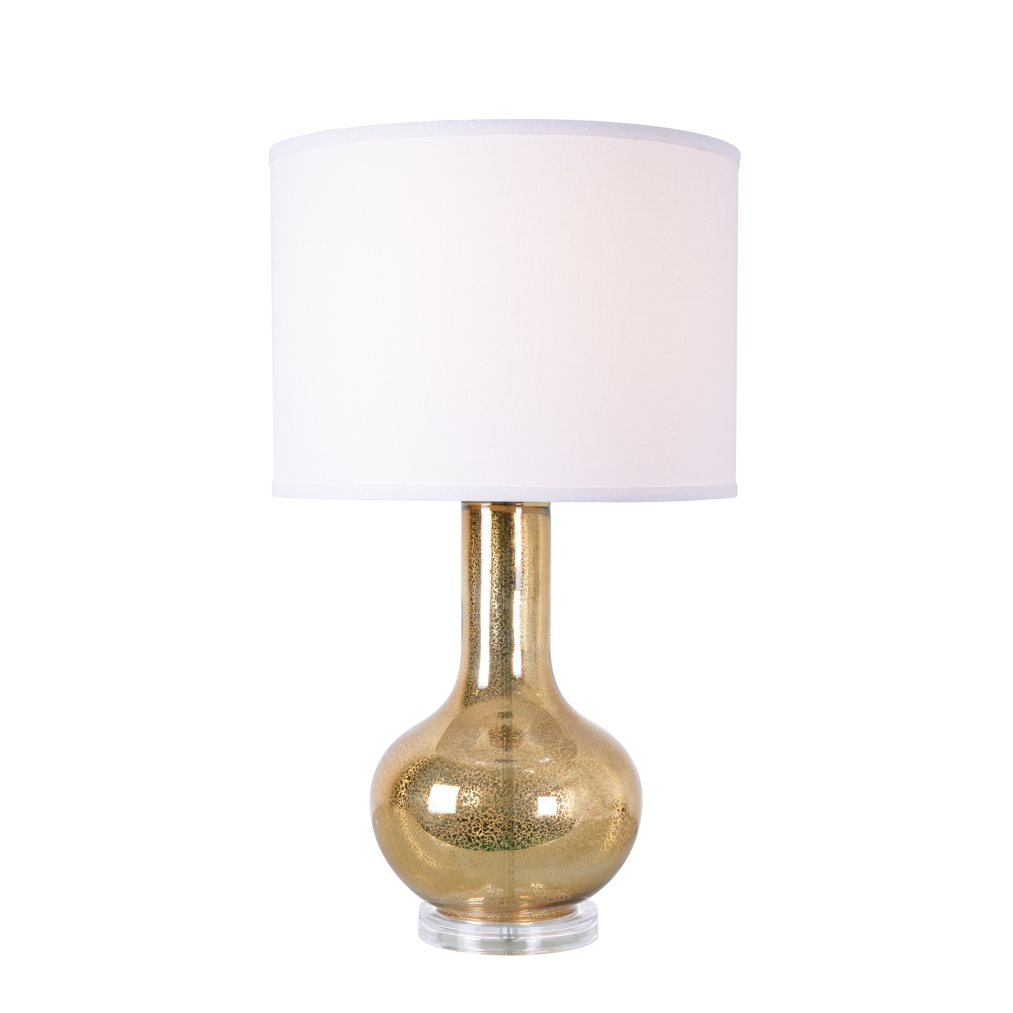 Shop Enzo 27 Table Lamp Gold Antique Mercury Glass Overstock