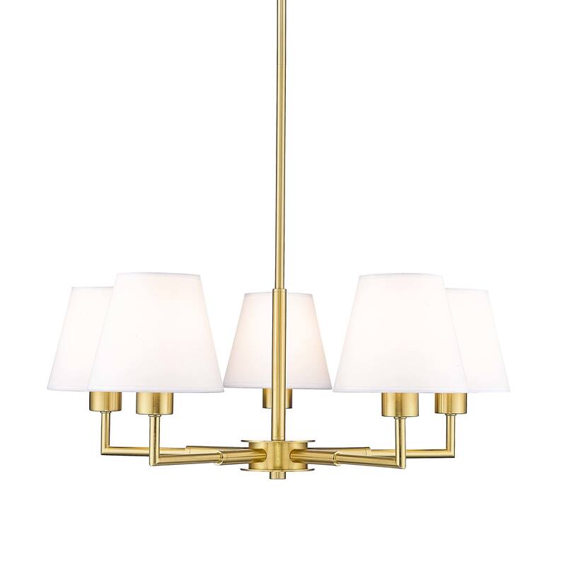 Z-Lite 744-26R Leila 5 Light 26" Wide Chandelier - Luxe Gold