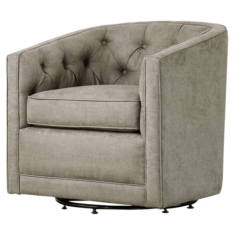 NPD Furniture Walsh Fabric Swivel Barrel Chair