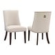 preview thumbnail 6 of 15, Allard Modern Dining Chairs with Espresso Legs (Set of 2) Beige