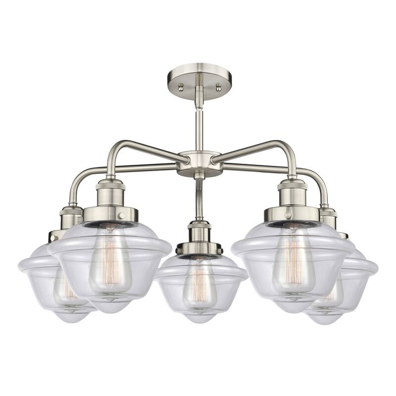 Innovations Lighting Oxford - 5 Light 25" Stem Hung Chandelier