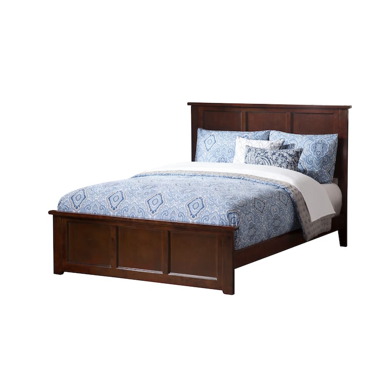 Madison Wood Low Profile Platform Bed with Matching Footboard