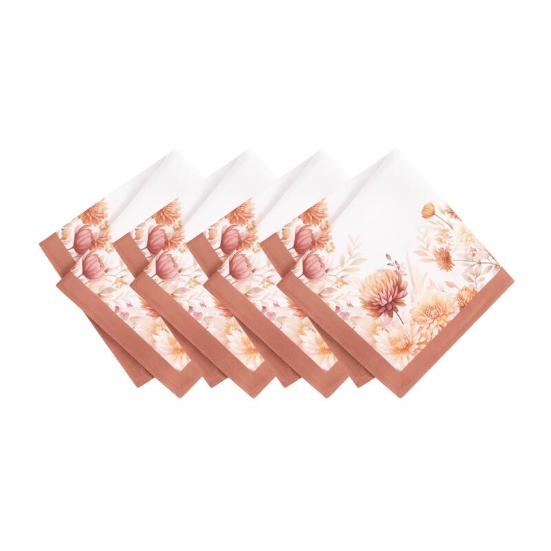 Autumn Blooms Napkins, Set of 4 - Set of 4