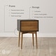 preview thumbnail 63 of 82, Nathan James Harper 2-Drawer Mid-Century Side Table