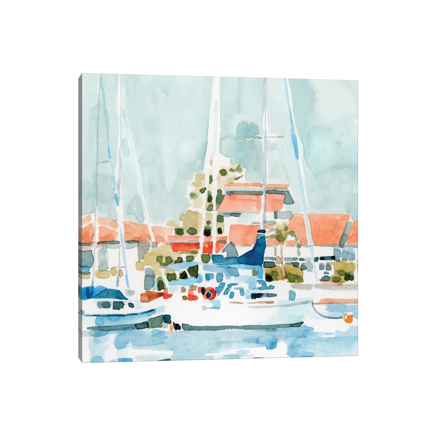 iCanvas "Beach Town Summer I" by Emma Caroline Canvas Print
