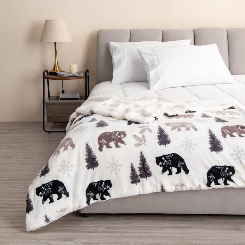 Luxurious Rustic Lodge Velvet Plush Throw