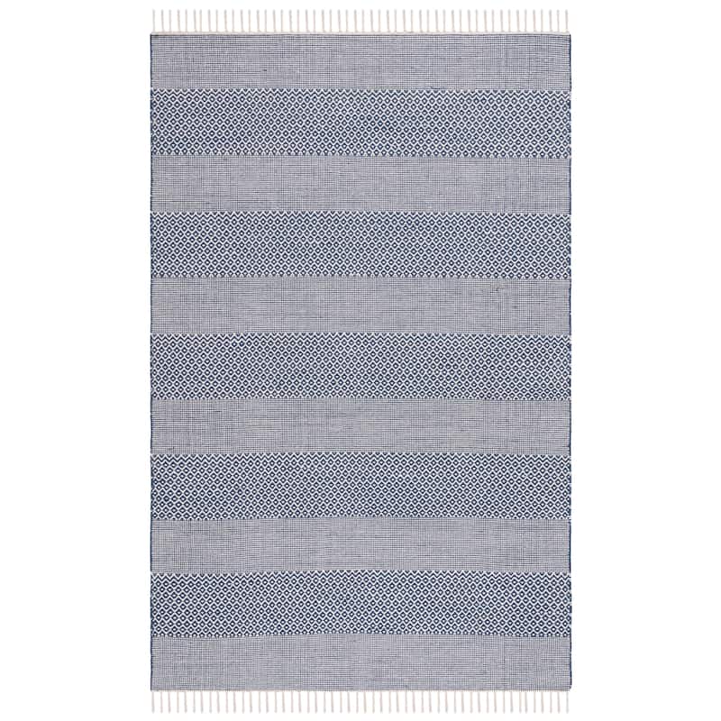 SAFAVIEH Handmade Montauk Alden Flatweave Cotton Fringe Rug