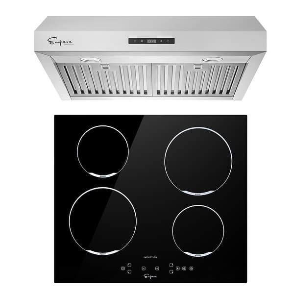 2 Piece Kitchen Appliances Packages Including 24" Induction Cooktop and