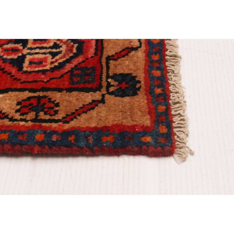 ECARPETGALLERY Hand-knotted Anatolian Vintage Navy, Red Wool Rug - 5'5 x 10'1
