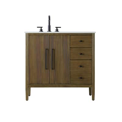 Elegant Lighting VF29636 Blakely 36" Free Standing Single Basin Vanity