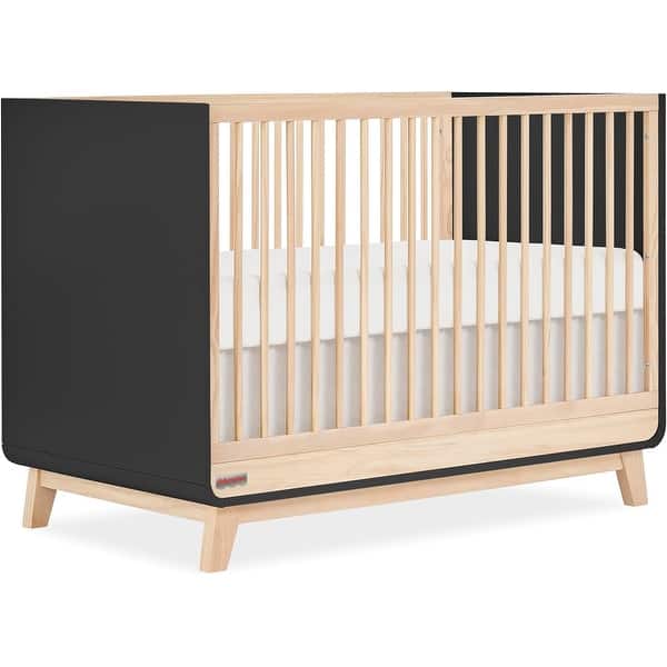 slide 2 of 5, Fisher Price Siesta 3-in-1 Convertible Crib by Dream On Me - Matte Black Matte Black