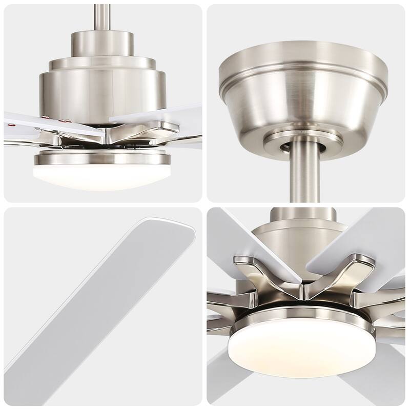 52-Inch Smart Ceiling Fan With Lights and 6 Wind Speed