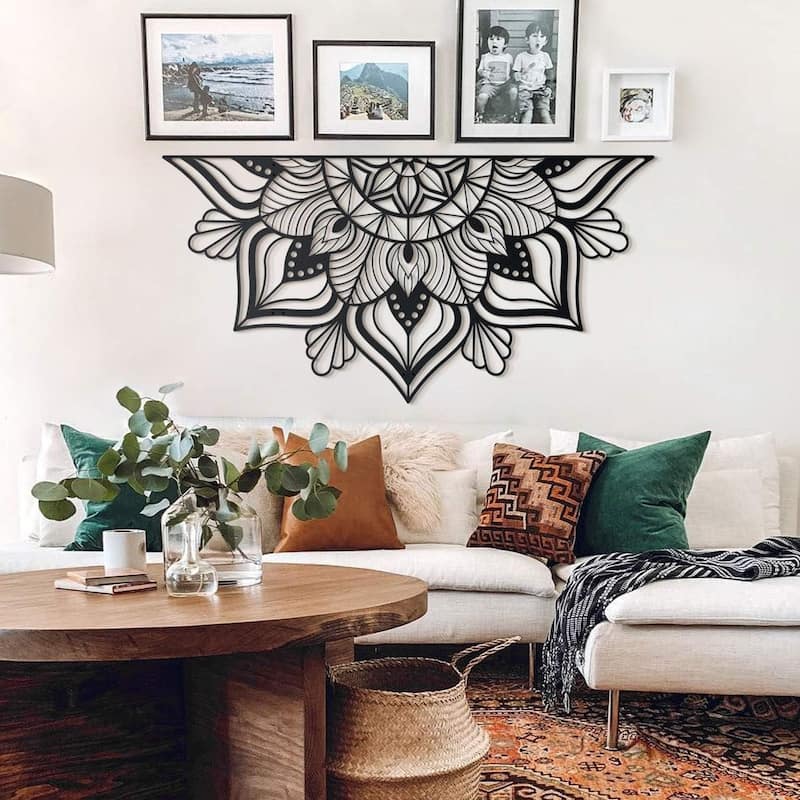 Sutra Mandala Metal Wall Art,