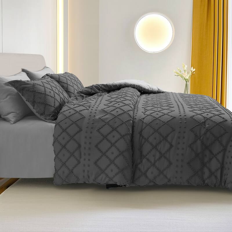 Set of 5/7 Pieces Brushed Comforter Set, Bed-in-a-Bag