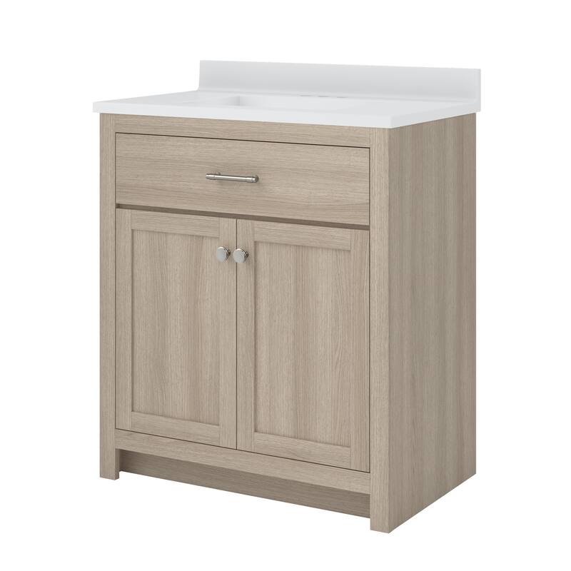 CRAFT + MAIN RSVT3134 Reese 30" Free Standing Single Basin Vanity Set - Light Oak