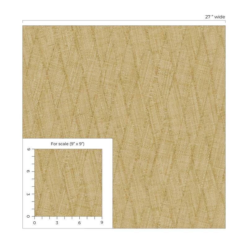 Seabrook Designs Sun Woven Embossed Vinyl Unpasted Wallpaper