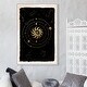 preview thumbnail 59 of 62, Astrology Map, Solar System Planets Modern Black Canvas Wall Art Print for Bedroom