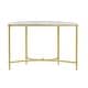 preview thumbnail 5 of 9, Madison Park Signature Bordeaux White/Gold-tone Marble/Metal Console Table