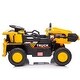 preview thumbnail 11 of 18, 12V Kids Ride-On Dump Truck with Remote Control, Bluetooth, LED Lights, and Electric Dump Bed for Ages 3-5