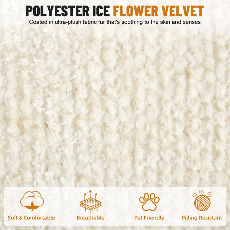 Rossetta Oversized Round Polyester Foam Chair with Pillows