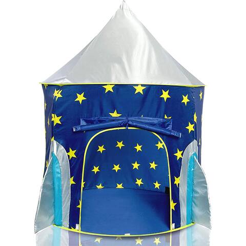 Pop Up Kids Tent Spaceship Rocket Playhouse Tent