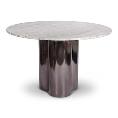 Marbelle - Martie 48" Dining Table - Toronto Sand Marble Finish