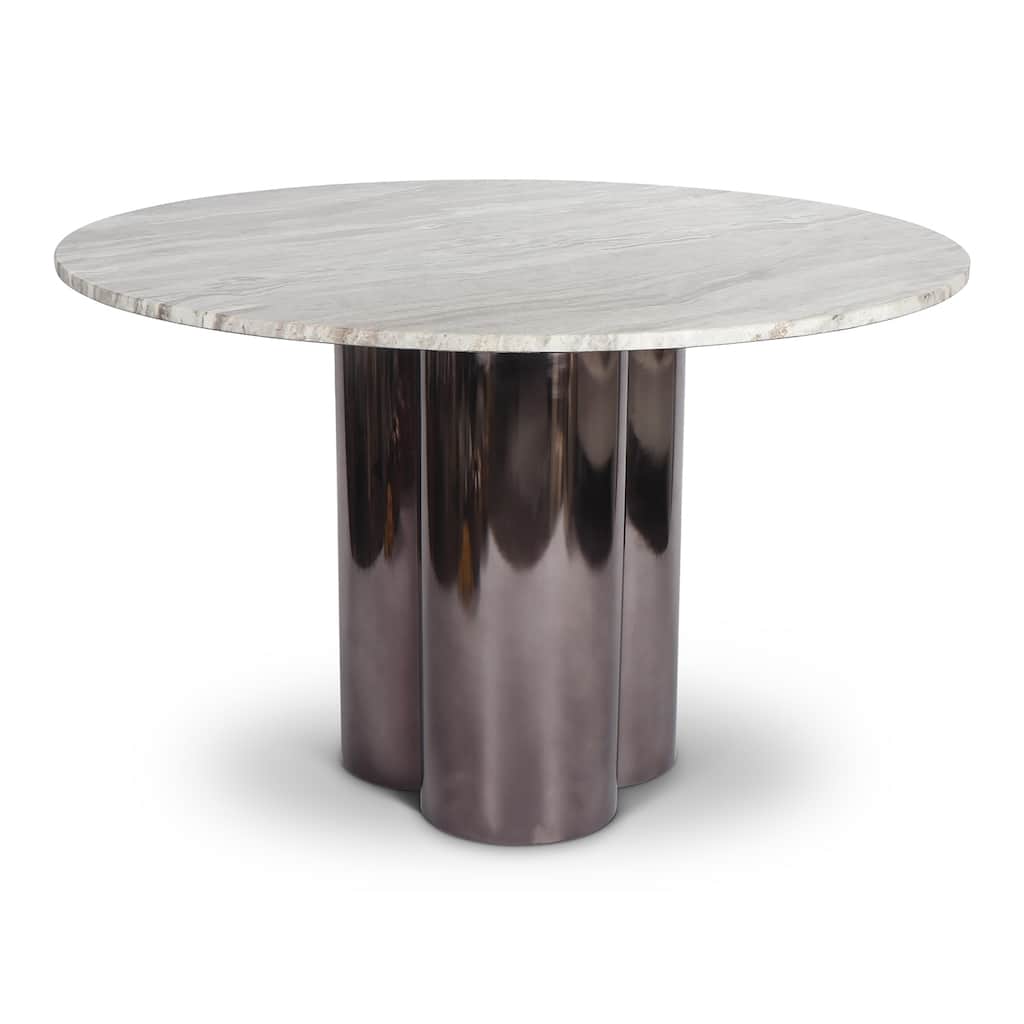 Marbelle - Martie 48" Dining Table - Toronto Sand Marble Finish