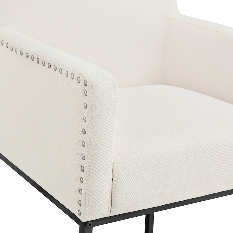 Modern Counter Height Bar Stools Fabric Upholstered Counter Stool