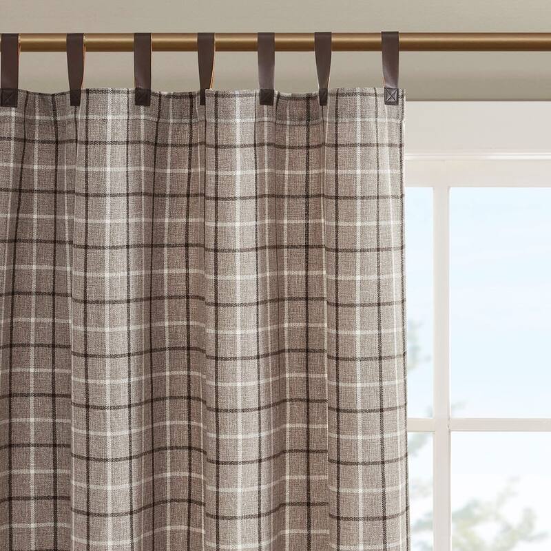 Rod Pocket and Back Tab Curtain Panel - Multicolor-2