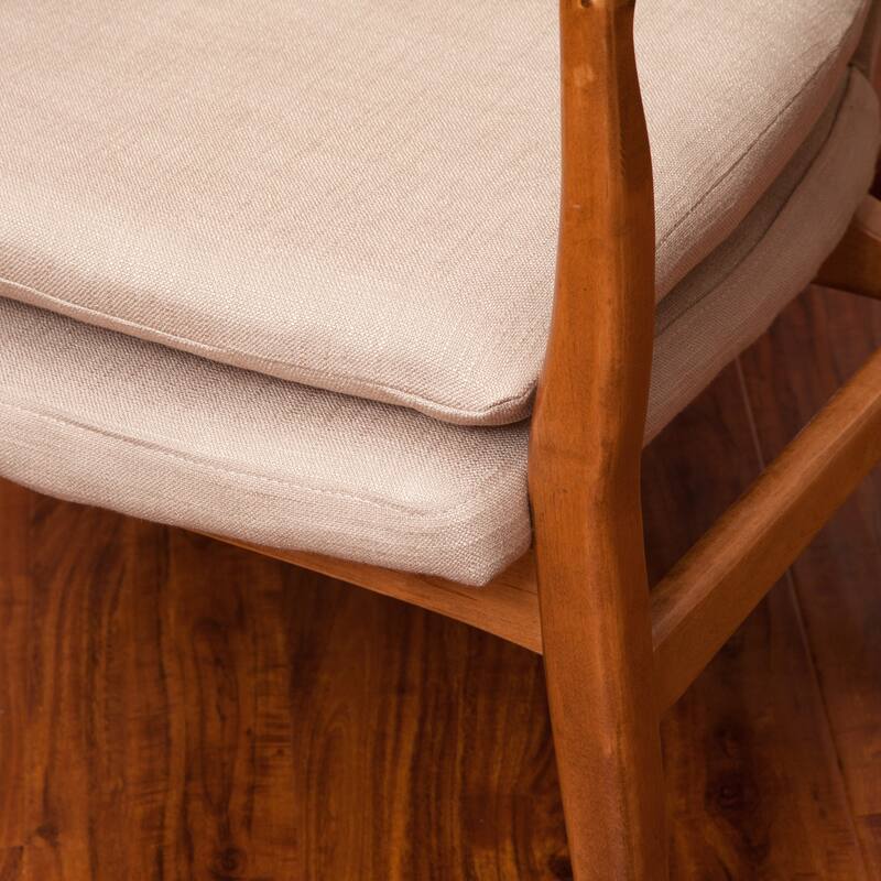 Haddie Mid Century Modern Fabric Club Chair by Christopher Knight Home