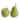 Cream White Fruit Table Top Apple And Pear, Set of 2